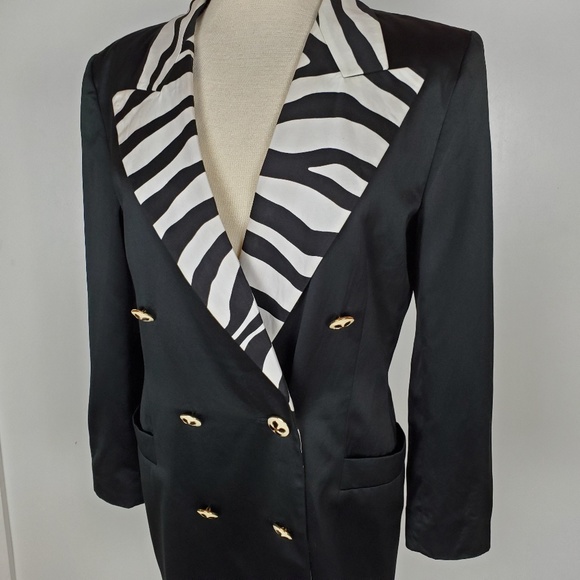 Escada Jackets & Blazers - Vintage Escada Preppy 80s Like New Zebra Blazer 8